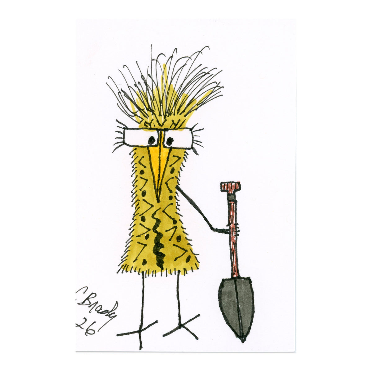 Tiny Perch Original - TPS-109 - Ditch - 1 of 1 Original Art
