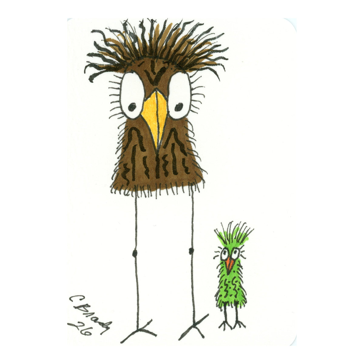 Tiny Perch Original - TPS-144 - HANK & PIP - 1 of 1 Original Art