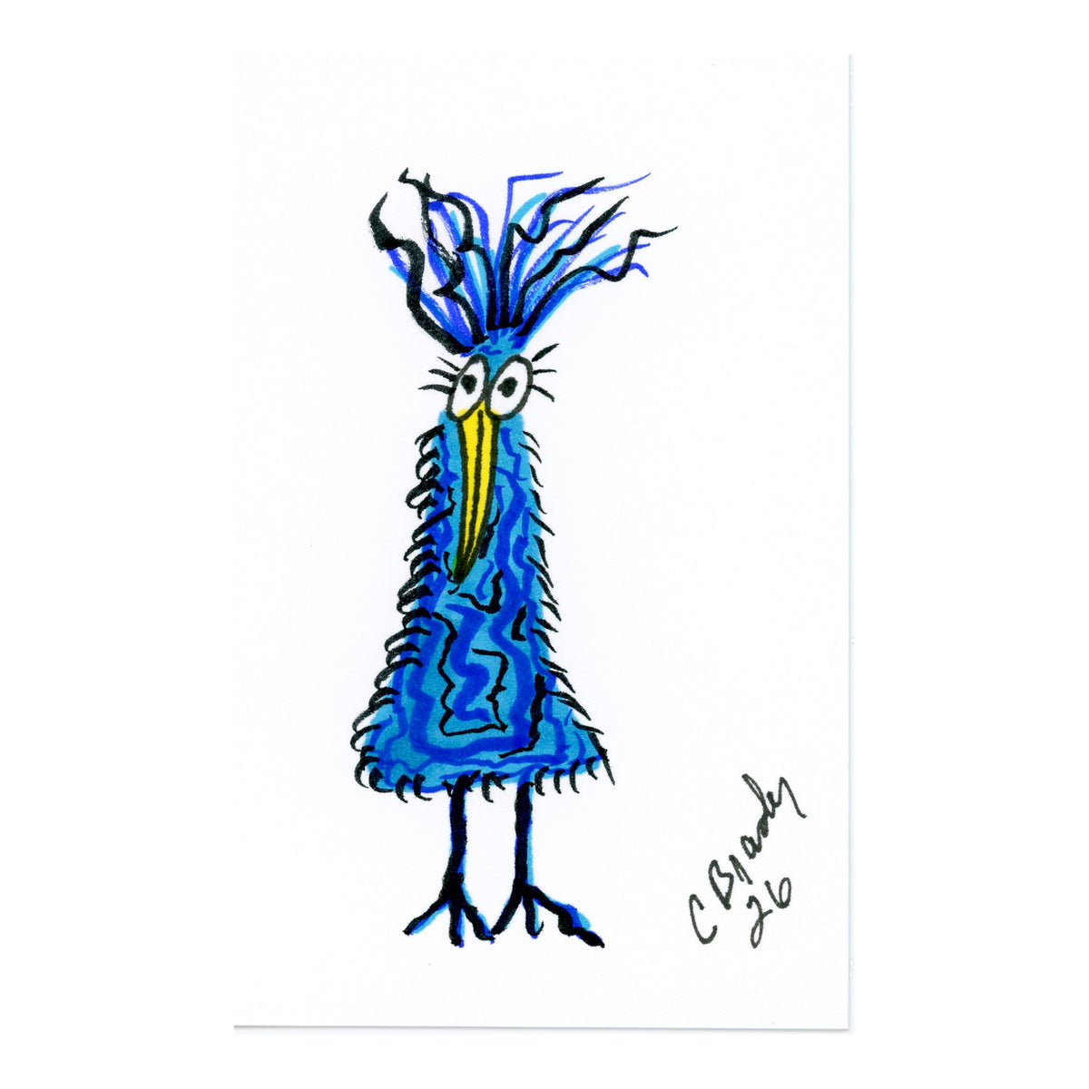 Tiny Perch Original - TPS-198 - Blue Bell - 1 of 1 Original Art