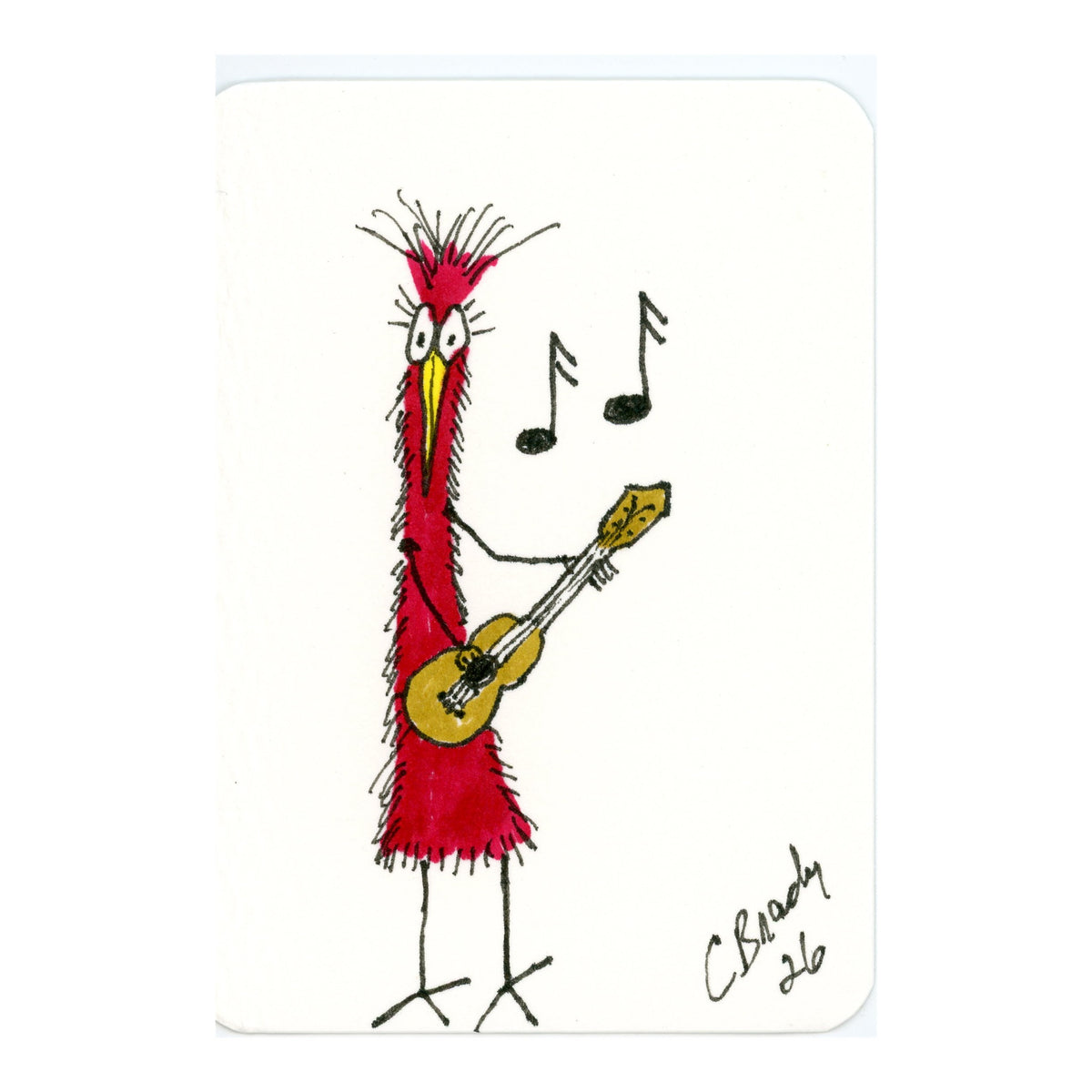 Tiny Perch Original - TPS-219 - Pickin Percy - 1 of 1 Original Art