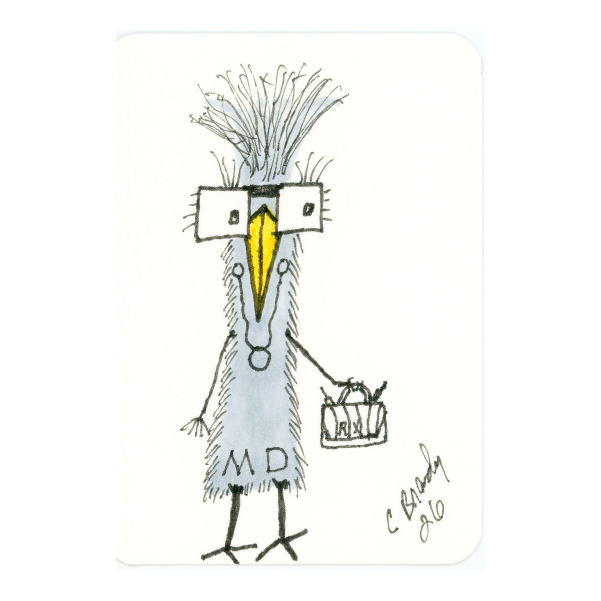 Tiny Perch Original -TPS-231 Dr. Denture - 1 of 1 Original Art