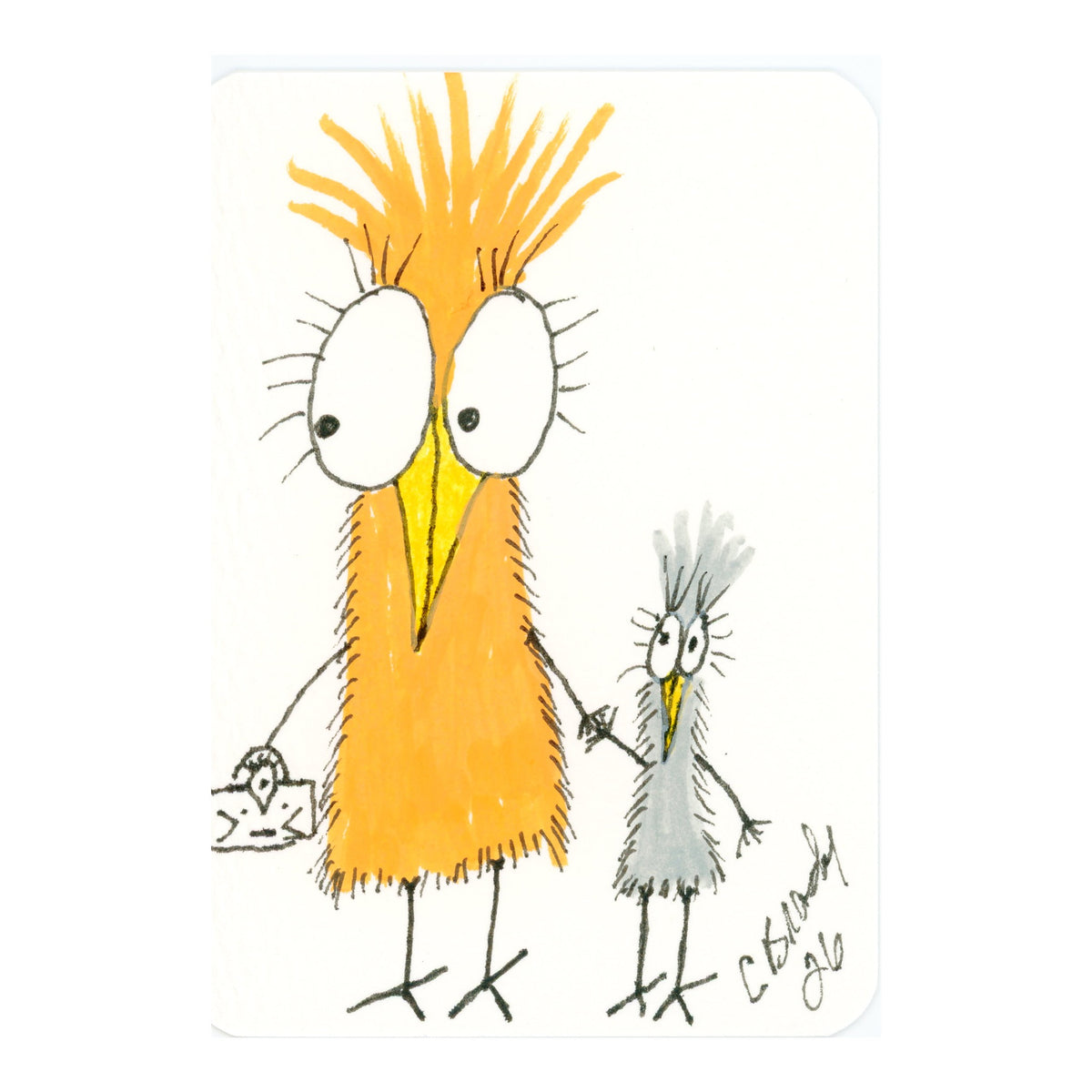 Tiny Perch Original -TPS-241 The Babysitter - 1 of 1 Original Art