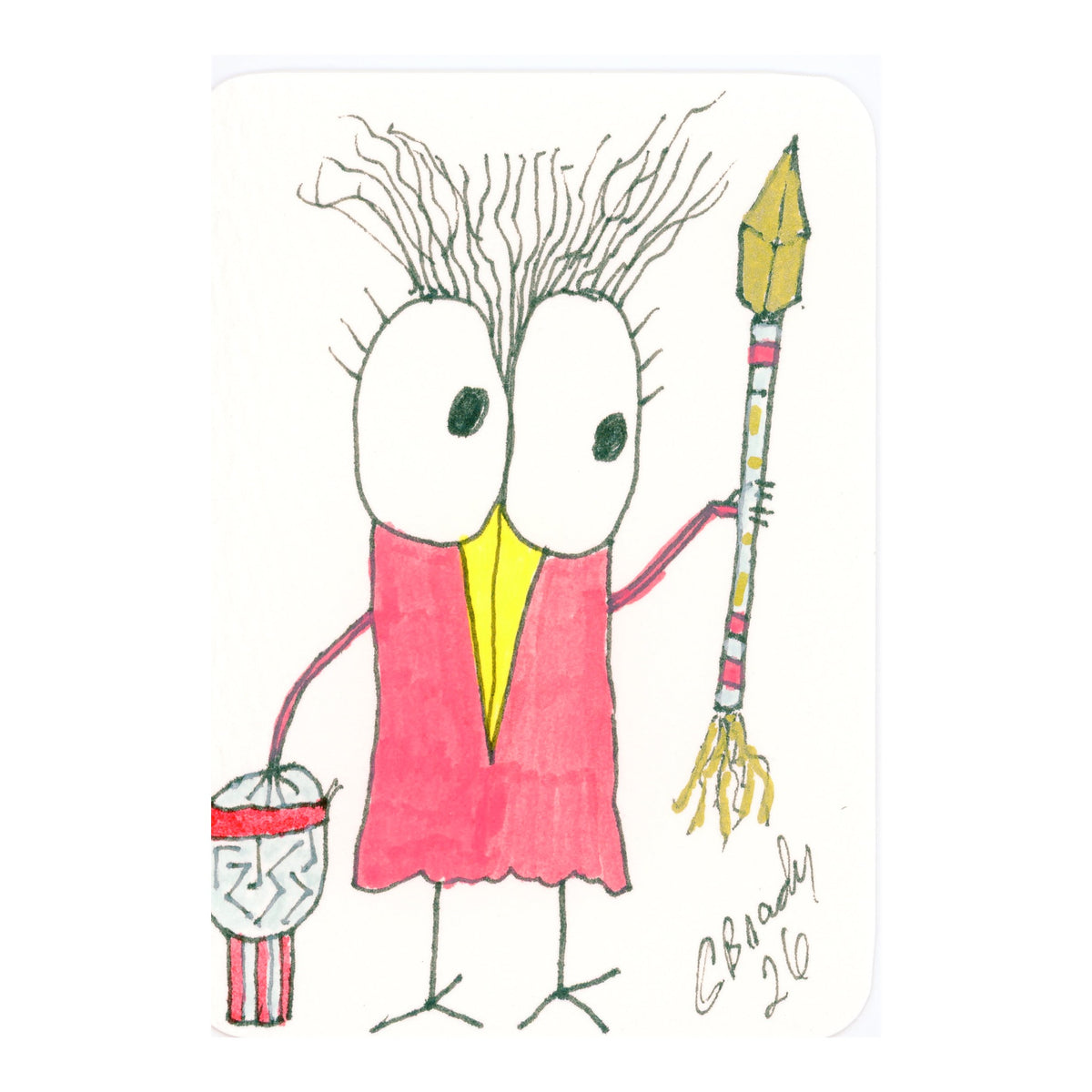Tiny Perch Original -TPS-250 Clean-Up Crew Clara - 1 of 1 Original Art