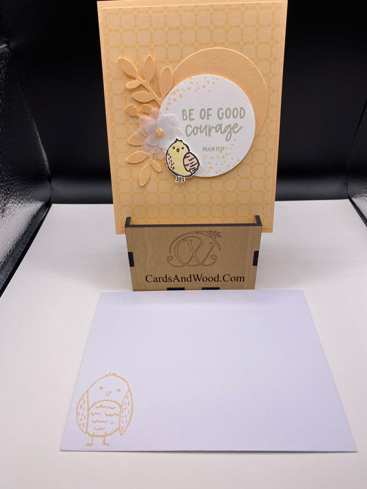 Handcrafted Card - Be Of Good Courage