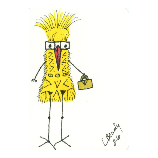 Tiny Perch Original - TPS-142 - LEMON - 1 of 1 Original Art