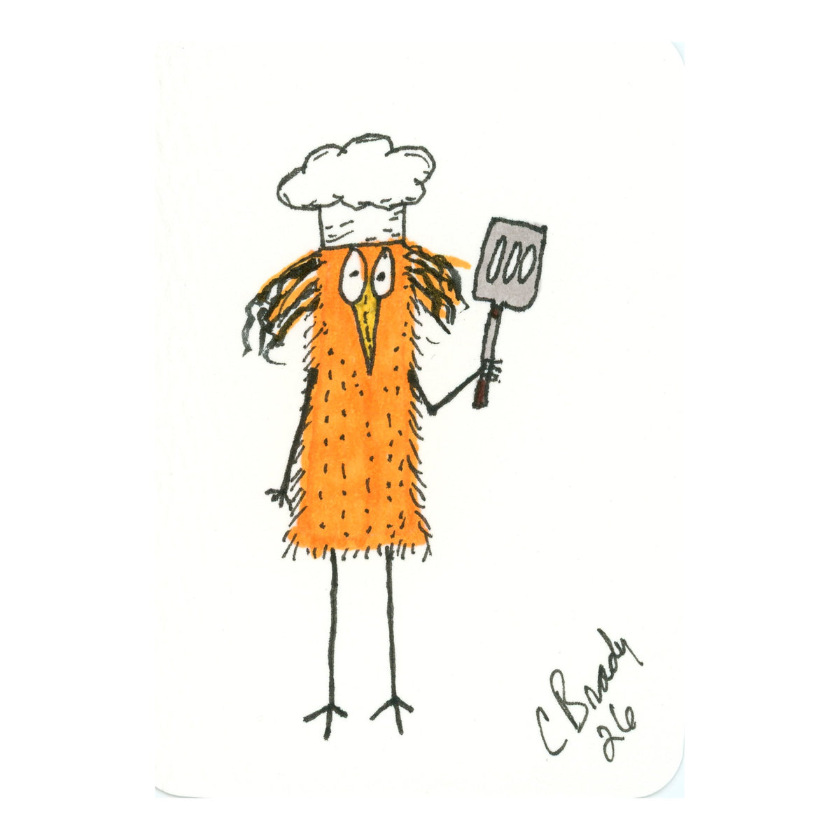 Tiny Perch Original - TPS-147 - Chef Benedict - 1 of 1 Original Art