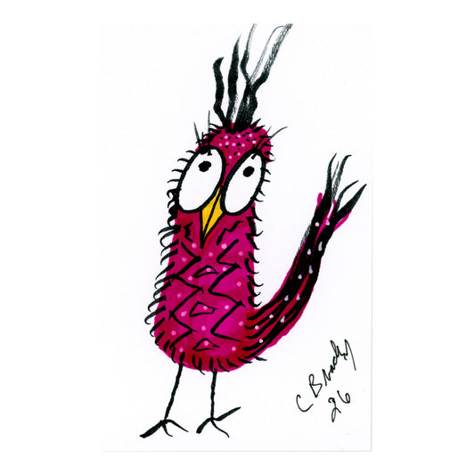 Tiny Perch Original - TPS-196 - Mulberry Mae - 1 of 1 Original Art