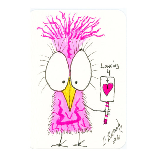Tiny Perch Original -TPS-226 - Looking 4 Love- 1 of 1 Original Art