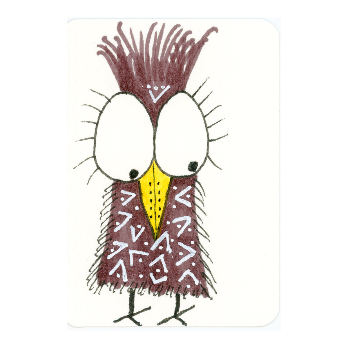 Tiny Perch Original -TPS-227 - Brown-Eyed Bernard - 1 of 1 Original Art