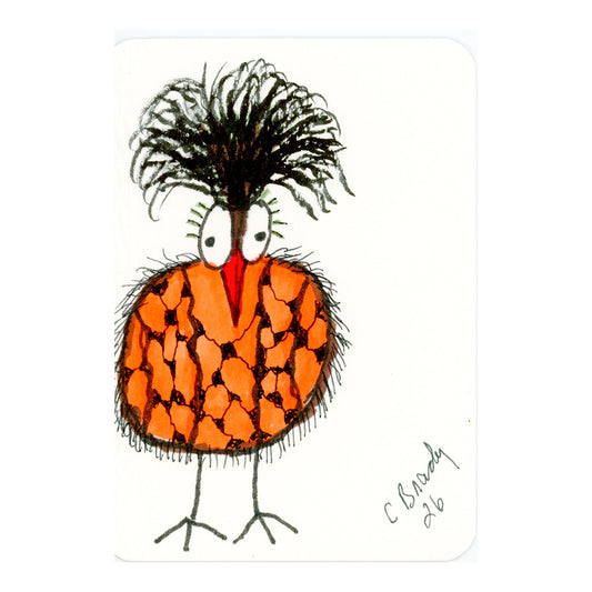 Tiny Perch Original -TPS-228-Pumpkin Patch Patty - 1 of 1 Original Art