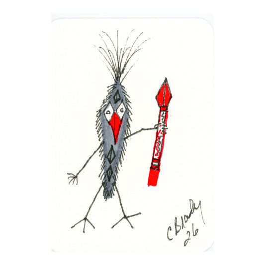 Tiny Perch Original -TPS-232 Spearhead Sam - 1 of 1 Original Art
