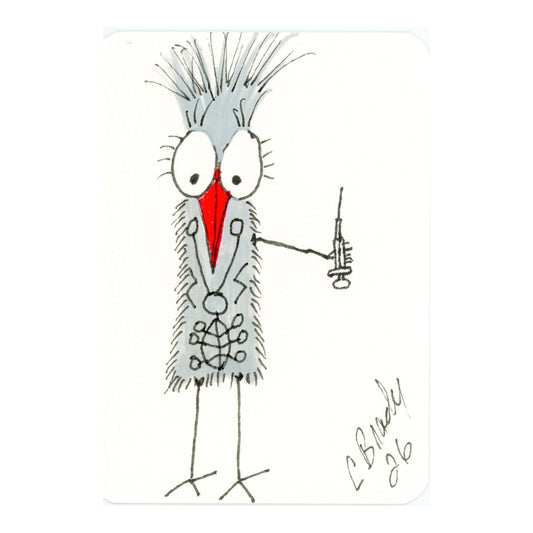 Tiny Perch Original -TPS-240 Nurse Needles - 1 of 1 Original Art