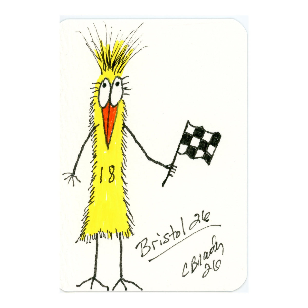 Tiny Perch Original -TPS-253 Bristol Bird 26 - 1 of 1 Original Art