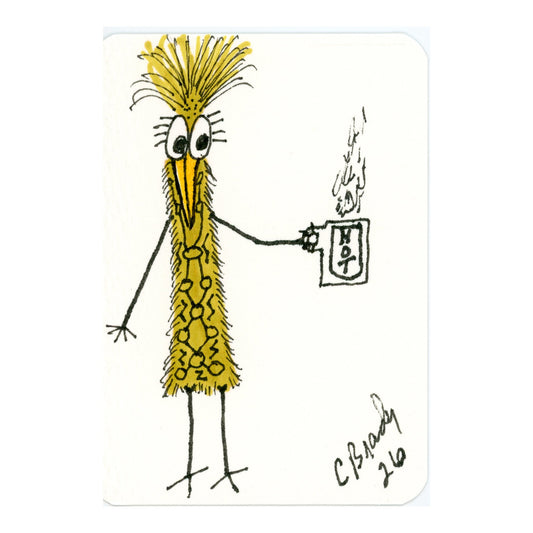 Tiny Perch Original - TPS-254 Money to Burn- 1 of 1 Original Art
