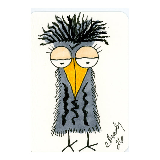 Tiny Perch Original -TPS-257 Monday Marvin- 1 of 1 Original Art