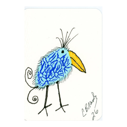 Tiny Perch Original -TPS-263 Blueberry Twist- 1 of 1 Original Art