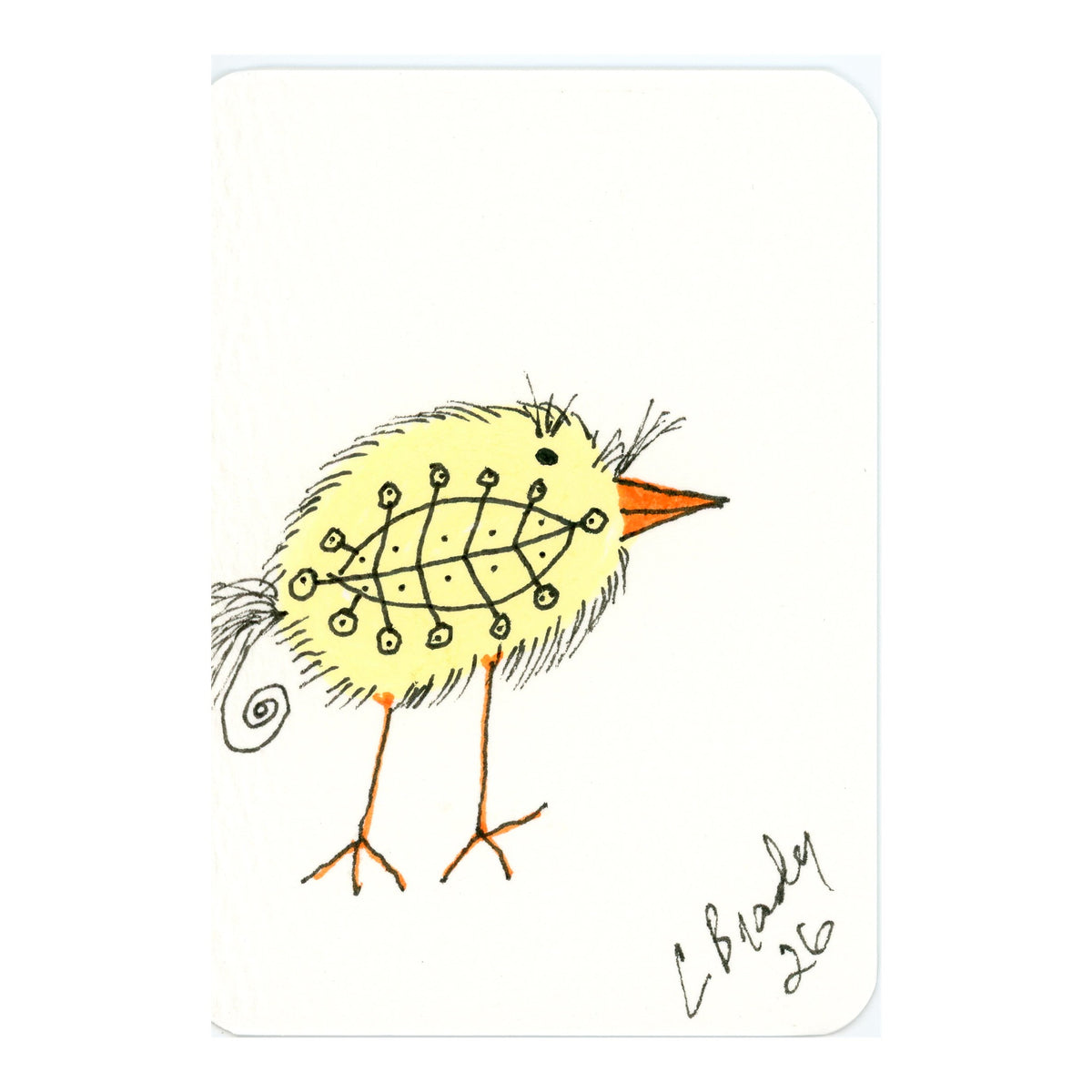 Tiny Perch Original -TPS-264 Lemon Lace- 1 of 1 Original Art