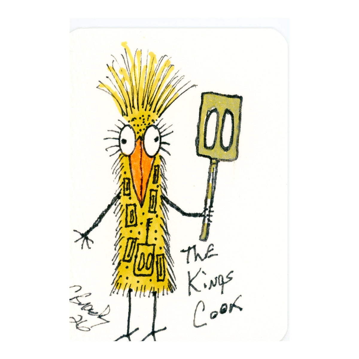 Tiny Perch Original -TPS-269 King Cook — Sunny Side- 1 of 1 Original Art