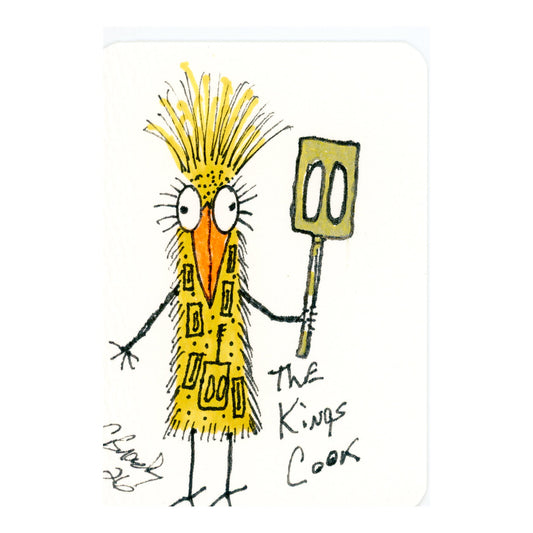 Tiny Perch Original -TPS-269 King Cook — Sunny Side- 1 of 1 Original Art