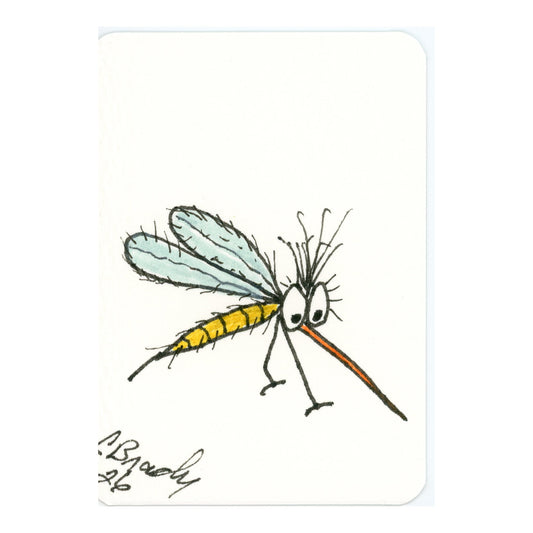 Tiny Perch Original TPS-M12 – Yellowbelly Yancy – 1-of-1 Original Art