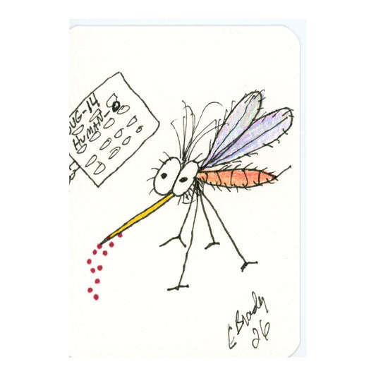 Tiny Perch Original TPS-M13 – Deadline Debbie – 1-of-1 Original Art