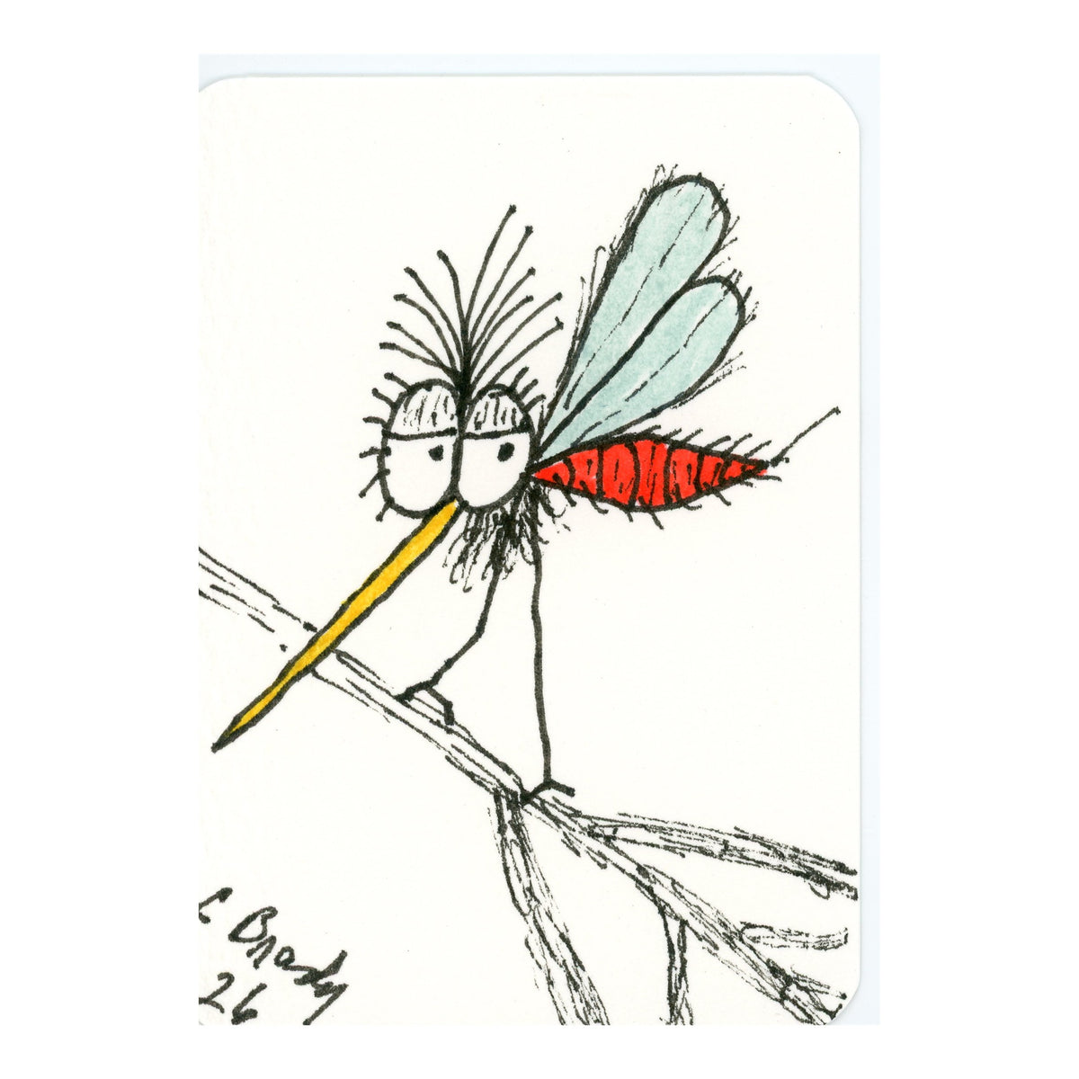 Tiny Perch Original TPS-M33 – Branch Manager Bernard – 1-of-1 Original Art