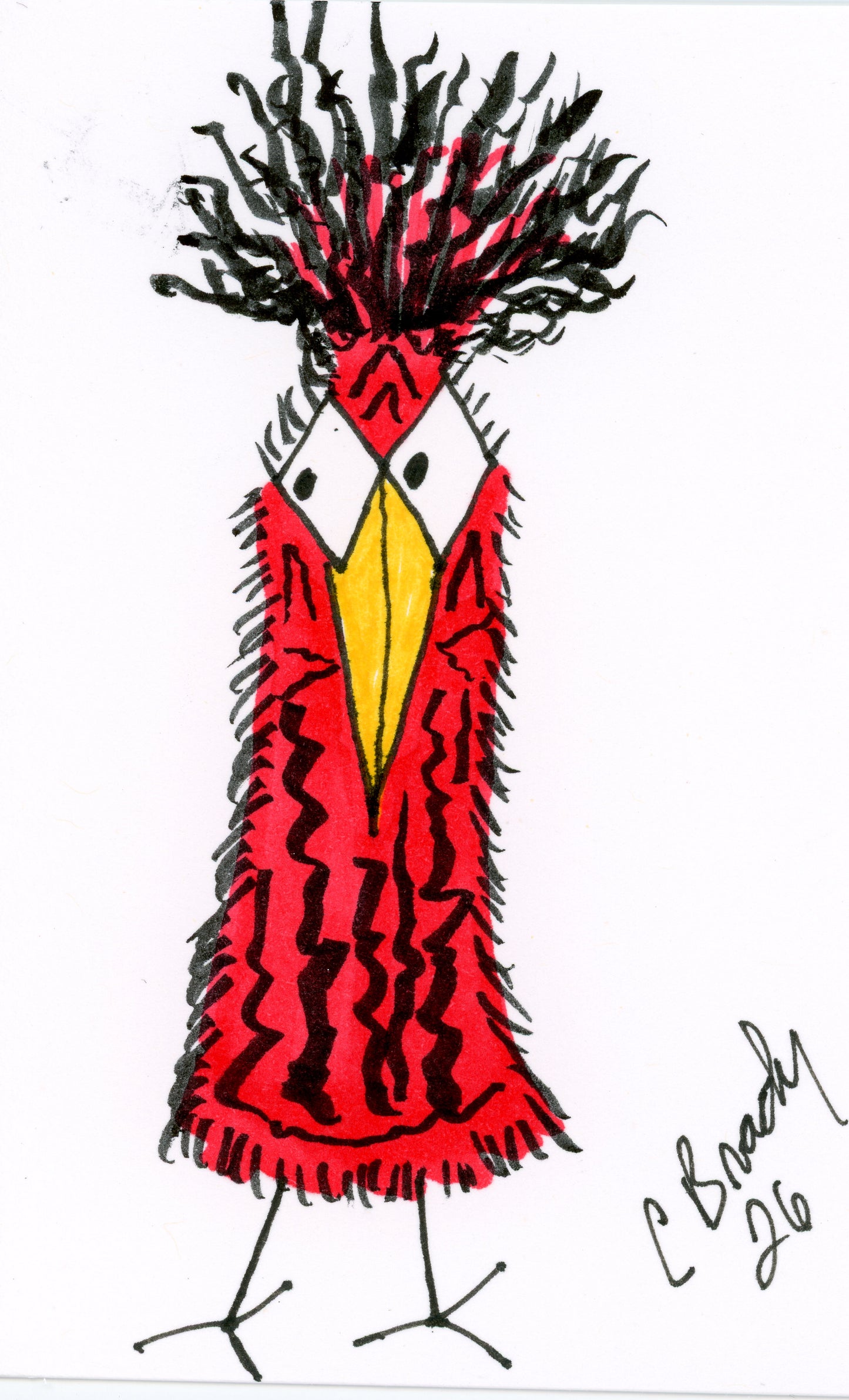 Tiny Perch Original - TPS-107 - Donald- 1 of 1 Original Art