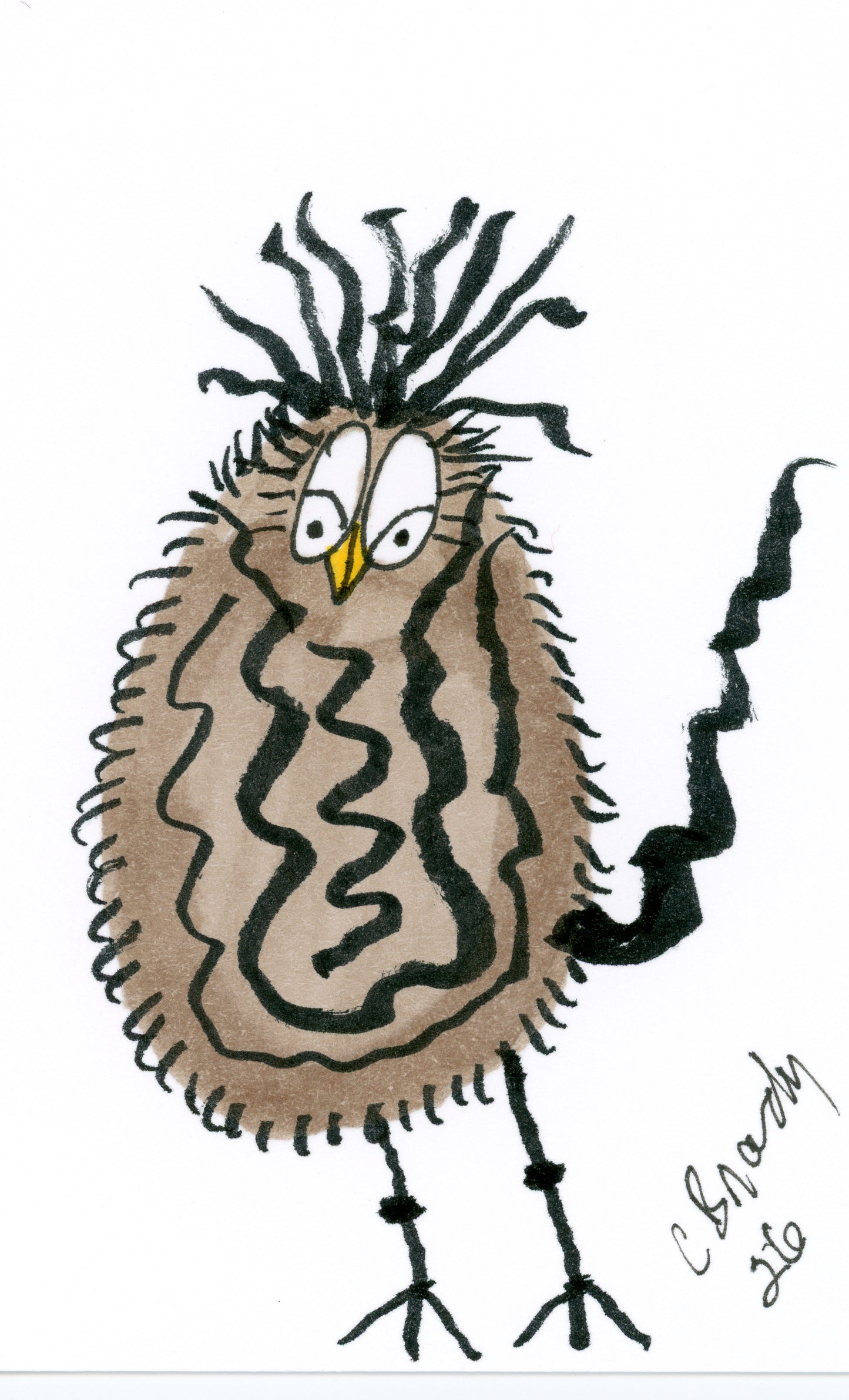 Tiny Perch Original - TPS-116-Buck - 1 of 1 Original Art